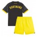 Tanie Strój piłkarski Borussia Dortmund Koszulka Wyjazdowej dla dziecięce 2023-24 Krótkie Rękawy (+ szorty)